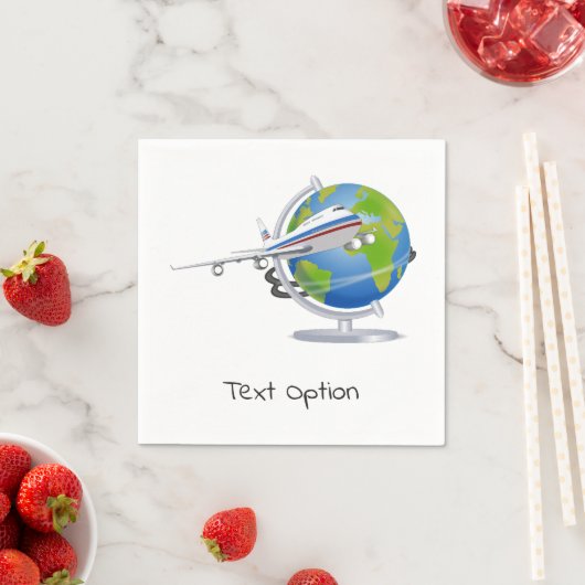 Vliegend Vliegtuig Papieren servetten (Insitu)