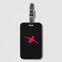 Vliegend vliegtuig vliegtuig luchtvaart Aviator Bagagelabel