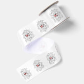 Vliegend vlinderlint satijnen lint (Achterkant)