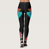 vliegend vogel karakter Fabric Leggings (Achterkant)