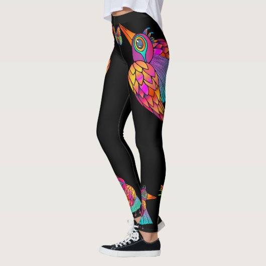 vliegend vogel karakter Fabric Leggings (Links)