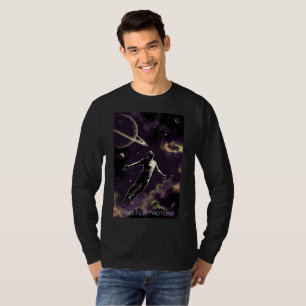 Vliegend Voor Fotonen heren zwarte lange mouw T-sh T-shirt