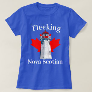 Vliegend vuurtoren van Nova Scotian Halifax Dartmo T-shirt