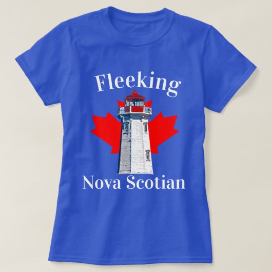 Vliegend vuurtoren van Nova Scotian Halifax Dartmo T-shirt (Design voorkant)