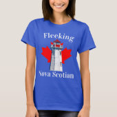 Vliegend vuurtoren van Nova Scotian Halifax Dartmo T-shirt (Voorkant)