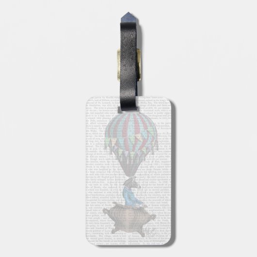 Vliegend Zebra Bagagelabel (Achterkant verticaal)