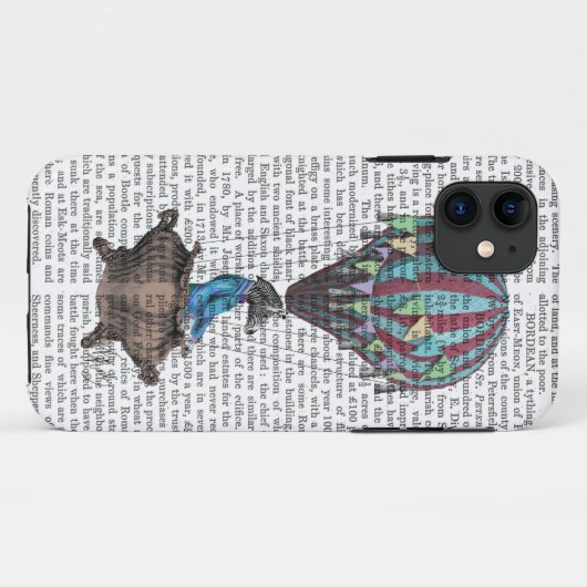 Vliegend Zebra Case-Mate iPhone Case (Achterkant (horizontaal))