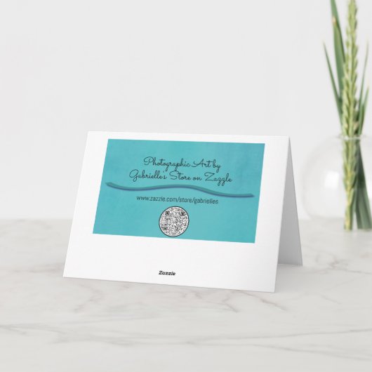 Vliegend Zee Gull Vogel Art Note Kaart (Achterkant)