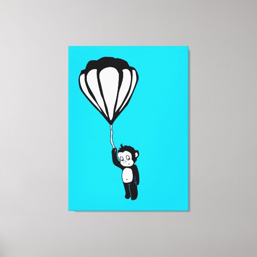 vliegende aap : luchtballon canvas afdruk (Voorkant)