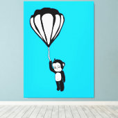 vliegende aap : luchtballon canvas afdruk (Insitu (Houten vloer))