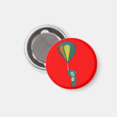 vliegende aap : luchtballon magneet (Voorkant / Achterkant)
