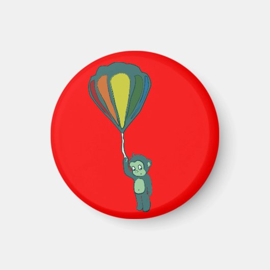 vliegende aap : luchtballon magneet (Voorkant)