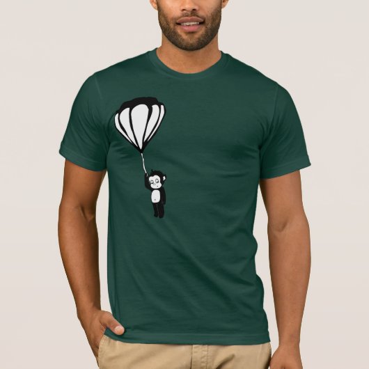 vliegende aap : luchtballon t-shirt (Voorkant)
