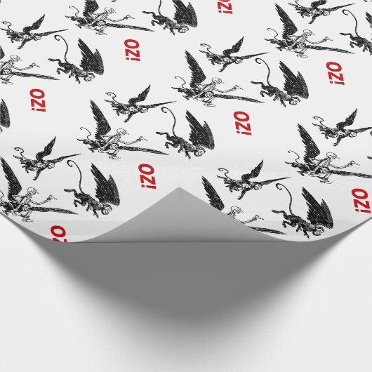 Vliegende aap! Tovenaar van het Man van de Tin van Cadeaupapier (Hoek)