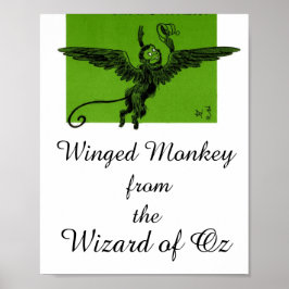 Vliegende aap uit de Wizard of Oz Poster