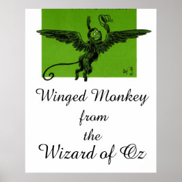 Vliegende aap uit de Wizard of Oz Poster