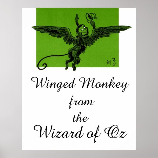 Vliegende aap uit de Wizard of Oz Poster (Voorkant)