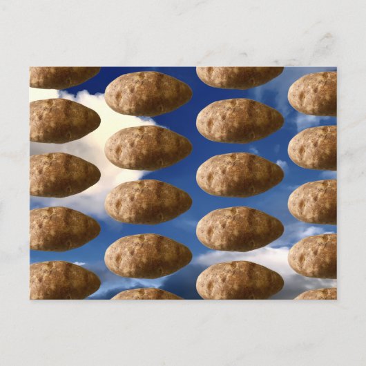 Vliegende Aardappels Ruimteaardappel Briefkaart (Voorkant)