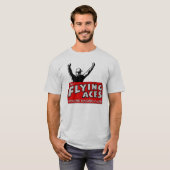 Vliegende Aces Gray T-Shirt (Voorkant volledig)