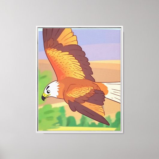 Vliegende adelaar canvas afdruk (Voorkant)