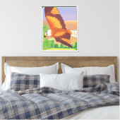 Vliegende adelaar canvas afdruk (Insitu (Slaapkamer))