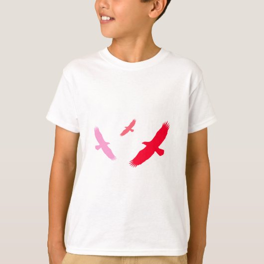 Vliegende adelaar (rood) t-shirt (Voorkant)