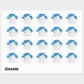 Vliegende Adresetiketten Ronde Sticker (Vel)