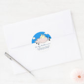 Vliegende Adresetiketten Ronde Sticker (Envelop)