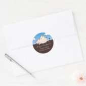 Vliegende Adresetiketten Ronde Sticker (Envelop)