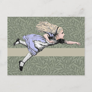 Vliegende Alice Wonderland Avontuur Vintage Tennie Briefkaart
