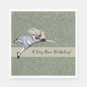 Vliegende Alice Wonderland Avontuur Vintage Tennie Servet