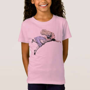 Vliegende Alice Wonderland Avontuur Vintage Tennie T-shirt