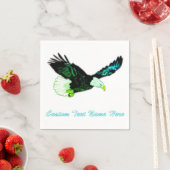 Vliegende Amerikaanse Bald Eagle servetten aangepa (Insitu)