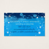 Vliegende angel naaignaald bordembroiderig kantele visitekaartje (Achterkant)