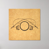 Vliegende Antiek Geviste rijen Kunstillustratie Canvas Afdruk (Voorkant)