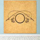 Vliegende Antiek Geviste rijen Kunstillustratie Canvas Afdruk (Insitu (Houten vloer))