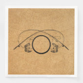 Vliegende Antiek Geviste rijen Kunstillustratie Servet (Voorkant)