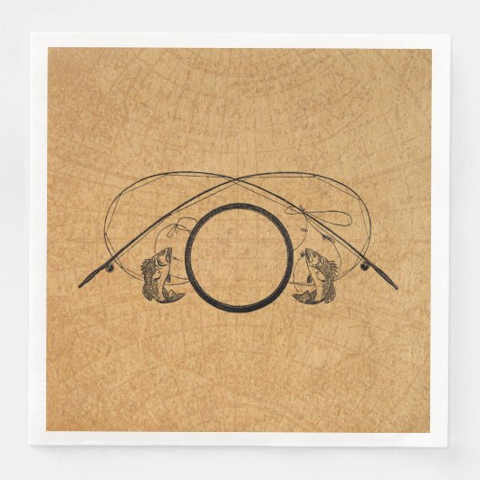 Vliegende Antiek Geviste rijen Kunstillustratie Servet (Voorkant)