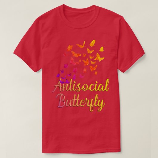 Vliegende antisociale boter1 t-shirt (Design voorkant)