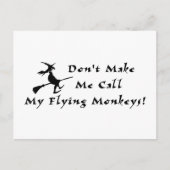 Vliegende apen briefkaart (Voorkant)