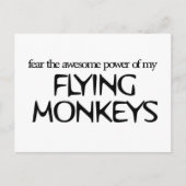 Vliegende apen briefkaart (Voorkant)