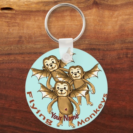 Vliegende apen sleutelhanger (Voorkant)