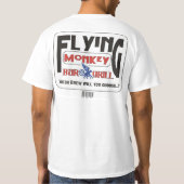 vliegende apen, stang en grill t-shirt (Achterkant)