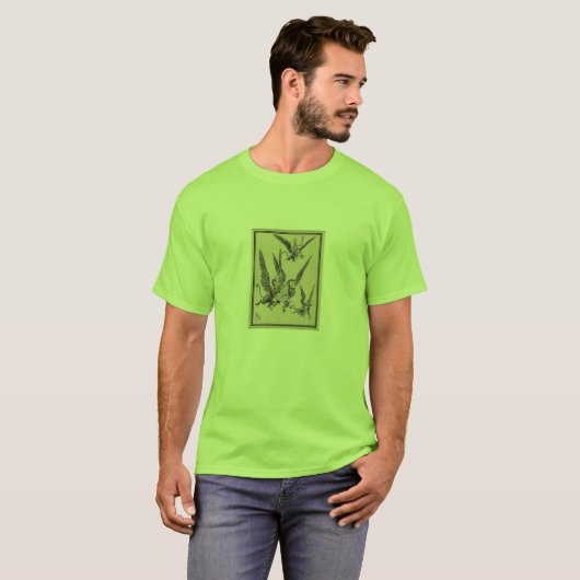 vliegende apen t-shirt (Voorkant volledig)