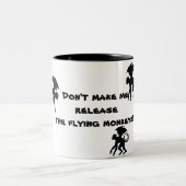 Vliegende apen tweekleurige koffiemok (Center)