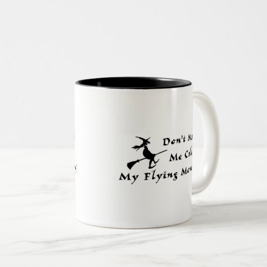 Vliegende apen tweekleurige koffiemok (Voorkant rechts)