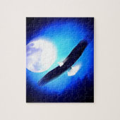 Vliegende arend & maan legpuzzel (Verticaal)