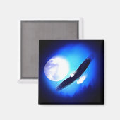 Vliegende arend & maan magneet (Voorkant / Achterkant)