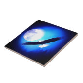 Vliegende arend & maan tegeltje (Zijkant)