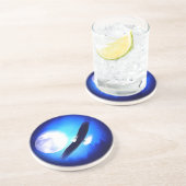 Vliegende arend & maan zandsteen onderzetter (Zijkant)